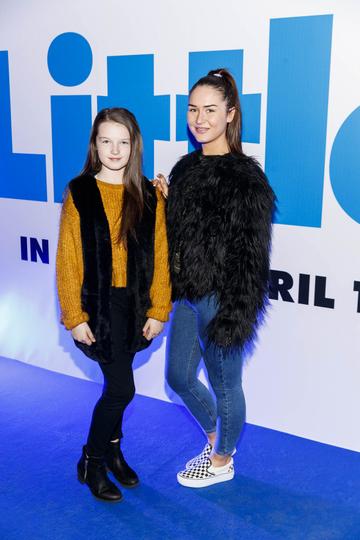 Alicia and Shannon Weafer pictured at a special preview screening of Little at Odeon Point Square, Dublin. Little, starring Girls Trip Regina Hall hits cinemas across Ireland this Friday April 12th. Picture Andres Poveda