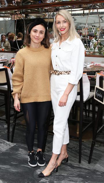 Pictured is Gigi Tynan and Lia Stokes at the launch of the new Avène Expert Suncare Range in The Grayson Dublin. The new range of suncare from the French brand is suitable for all skin types and includes a Sports Sun Cream, a City Shield BB Style High Protection Face Cream, two new SPF Body Sprays and a new Very High Protection Children’s SPF. For more information visit www.avene.ie. Photo: Leon Farrell/Photocall Ireland.