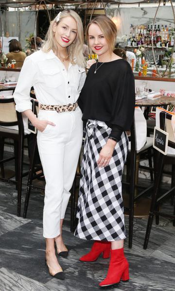 Pictured is Lia Stokes and Katie Allen at the launch of the new Avène Expert Suncare Range in The Grayson Dublin. The new range of suncare from the French brand is suitable for all skin types and includes a Sports Sun Cream, a City Shield BB Style High Protection Face Cream, two new SPF Body Sprays and a new Very High Protection Children’s SPF. For more information visit www.avene.ie. Photo: Leon Farrell/Photocall Ireland.