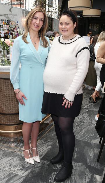Pictured is Laura Dowling and Grace Mongey at the launch of the new Avène Expert Suncare Range in The Grayson Dublin. The new range of suncare from the French brand is suitable for all skin types and includes a Sports Sun Cream, a City Shield BB Style High Protection Face Cream, two new SPF Body Sprays and a new Very High Protection Children’s SPF. For more information visit www.avene.ie. Photo: Leon Farrell/Photocall Ireland.