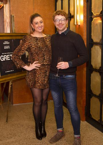 Linda Burke & John O’Malley pictured at a special preview screening of GRETA at The Stella Theatre, Ranelagh. GRETA, directed by Academy Award®-winner Neil Jordan and starring Chloë Grace Moretz and Isabelle Huppert, hits cinemas across Ireland this Thursday 18th April. Photo: Anthony Woods
