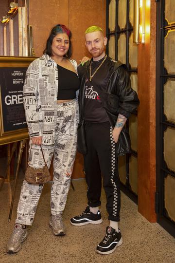 Tara Stewart & Terry Murphy pictured at a special preview screening of GRETA at The Stella Theatre, Ranelagh. GRETA, directed by Academy Award®-winner Neil Jordan and starring Chloë Grace Moretz and Isabelle Huppert, hits cinemas across Ireland this Thursday 18th April. Photo: Anthony Woods