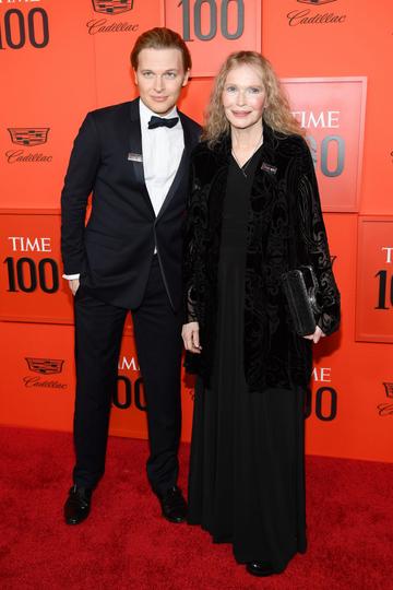 Ronan Farrow (L) and Mia Farrow attend the TIME 100 Gala 2019 Lobby Arrivals at Jazz at Lincoln Center on April 23, 2019 in New York City. (Photo by Dimitrios Kambouris/Getty Images for TIME)