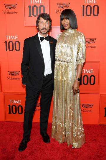 Pierpaolo Piccioli and Naomi Campbell attend the TIME 100 Gala Red Carpet at Jazz at Lincoln Center on April 23, 2019 in New York City. (Photo by Dimitrios Kambouris/Getty Images for TIME)