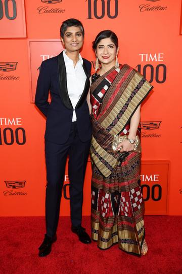 Menaka Guruswamy and Arundhati Katju attend the TIME 100 Gala Red Carpet at Jazz at Lincoln Center on April 23, 2019 in New York City. (Photo by Dimitrios Kambouris/Getty Images for TIME)
