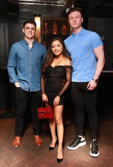Pictured is Gavin Pacini, Sean Cullen and Dee Alfaro at Everleigh, the award winning club, bar and venue situated in The Dean Hotel, Harcourt Street for the official launch of the Summer Series at Everleigh with CÎROC Vodka. The Summer Series at Everleigh will see LIVE music and performances from Ireland's top entertainers throughout the summer, along with showcasing the latest CÎROC Vodka bottle experiences and bespoke cocktail menu. 