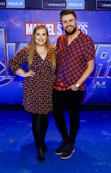 James Patrice with his sister Vanessa pictured at the special preview screening of Marvel Studios' Avengers: Endgame at Cineworld Dublin. Picture by: Andres Poveda