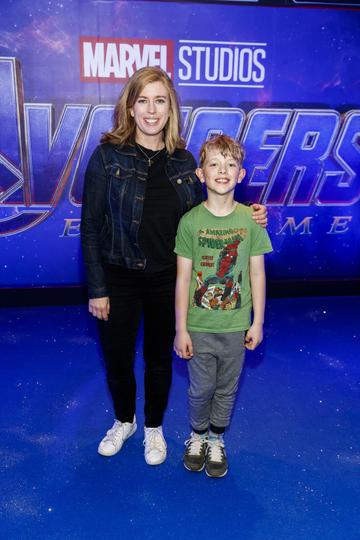 Lesley Conroy and her son Tommy pictured at the special preview screening of Marvel Studios' Avengers: Endgame at Cineworld Dublin. Picture by: Andres Poveda