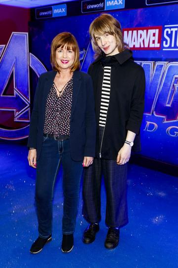 Susan O'Dwyer and Robyn McQuaid-O'Dwyer pictured at the special preview screening of Marvel Studios' Avengers: Endgame at Cineworld Dublin. Picture by: Andres Poveda