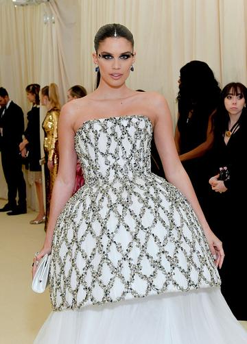 Sara Sampaio attends The 2019 Met Gala Celebrating Camp: Notes on Fashion at Metropolitan Museum of Art on May 06, 2019 in New York City. (Photo by Mike Coppola/MG19/Getty Images for The Met Museum/Vogue )