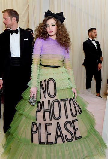Hailee Steinfeld attends The 2019 Met Gala Celebrating Camp: Notes on Fashion at Metropolitan Museum of Art on May 06, 2019 in New York City. (Photo by Mike Coppola/MG19/Getty Images for The Met Museum/Vogue )