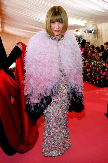 Anna Wintour attends The 2019 Met Gala Celebrating Camp: Notes on Fashion at Metropolitan Museum of Art on May 06, 2019 in New York City. (Photo by Kevin Mazur/MG19/Getty Images)