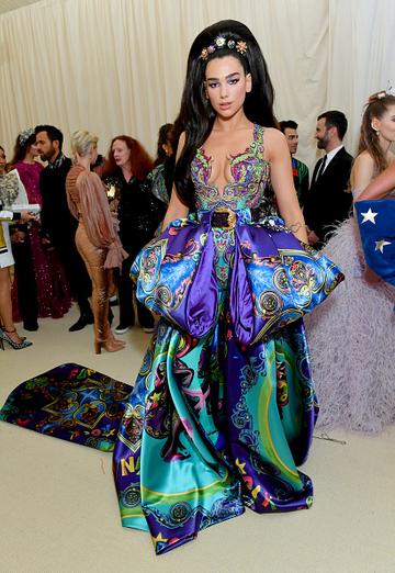 Dua Lipa attends The 2019 Met Gala Celebrating Camp: Notes on Fashion at Metropolitan Museum of Art on May 06, 2019 in New York City. (Photo by Mike Coppola/MG19/Getty Images for The Met Museum/Vogue )