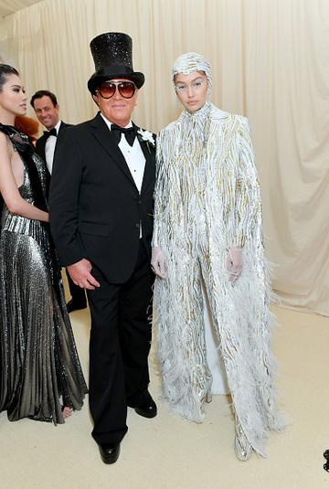 Gigi Hadid and Michael Kors attend The 2019 Met Gala Celebrating Camp: Notes on Fashion at Metropolitan Museum of Art on May 06, 2019 in New York City. (Photo by Mike Coppola/MG19/Getty Images for The Met Museum/Vogue )