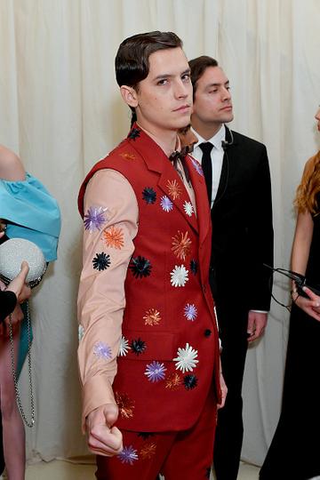 Cole Sprouse attends The 2019 Met Gala Celebrating Camp: Notes on Fashion at Metropolitan Museum of Art on May 06, 2019 in New York City. (Photo by Mike Coppola/MG19/Getty Images for The Met Museum/Vogue )