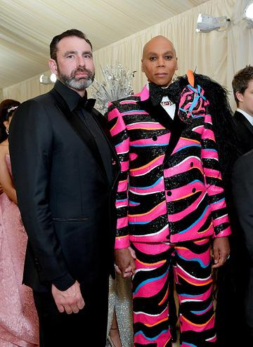 Georges LeBar and RuPaul attend The 2019 Met Gala Celebrating Camp: Notes on Fashion at Metropolitan Museum of Art on May 06, 2019 in New York City. (Photo by Mike Coppola/MG19/Getty Images for The Met Museum/Vogue )