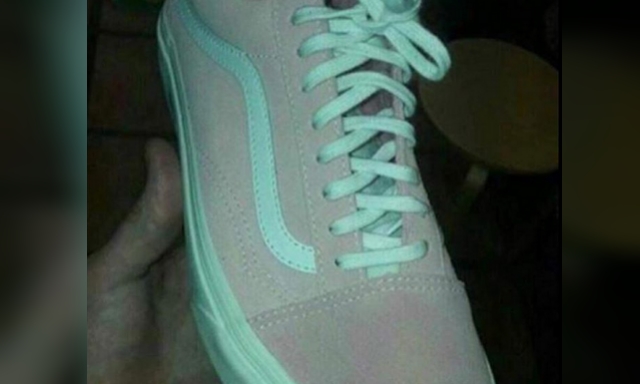 grey turquoise pink white shoe
