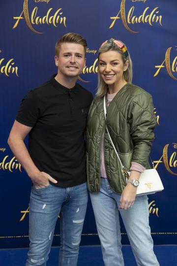 Brian Ormond and Pippa Ormond O’Connor pictured at the special preview screening of Disney’s ‘Aladdin’ at the Odeon Point Village. Photo: Anthony Woods