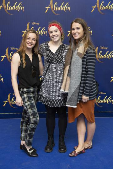 Lynne Guthrie with Ellen & Louise Grant pictured at the special preview screening of Disney’s ‘Aladdin’ at the Odeon Point Village. Photo: Anthony Woods