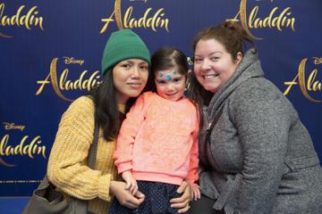 Maria Croíadh O'Keeffe and Aileen Whelan pictured at the special preview screening of Disney’s ‘Aladdin’ at the Odeon Point Village. Photo: Anthony Woods