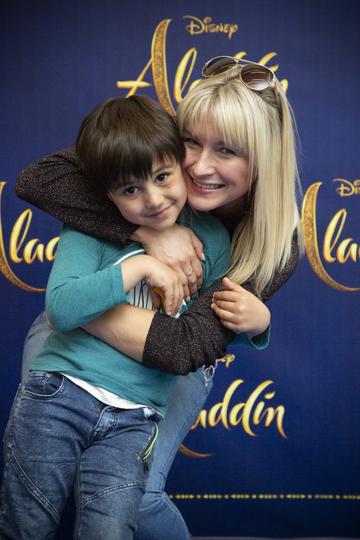 Michael Bux & Isabella Chudzicka pictured at the special preview screening of Disney’s ‘Aladdin’ at the Odeon Point Village. Photo: Anthony Woods