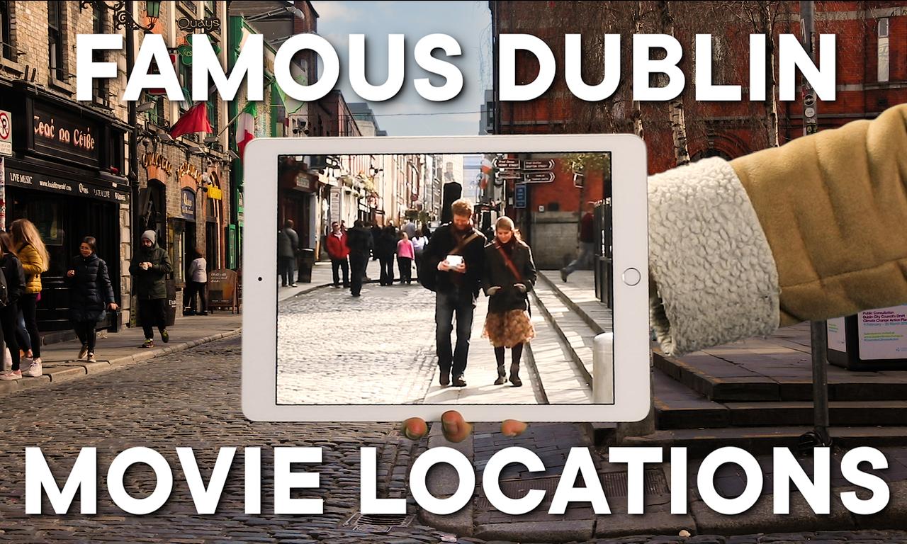 Famous Dublin movie locations lined up with the original scene