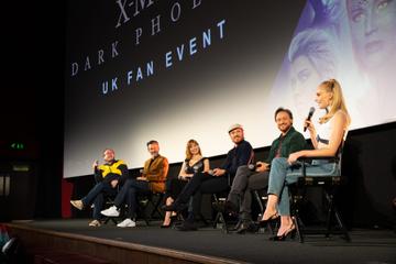 Michael Fassbender, Sophie Turner, Simon Kinberg, Jessica Chastain, and James McAvoy attend the UK Fan Event of <a href="https://entertainment.ie/cinema/movie-reviews/x-men-dark-phoenix-7257/">X-Men: Dark Phoenix</a> in London.