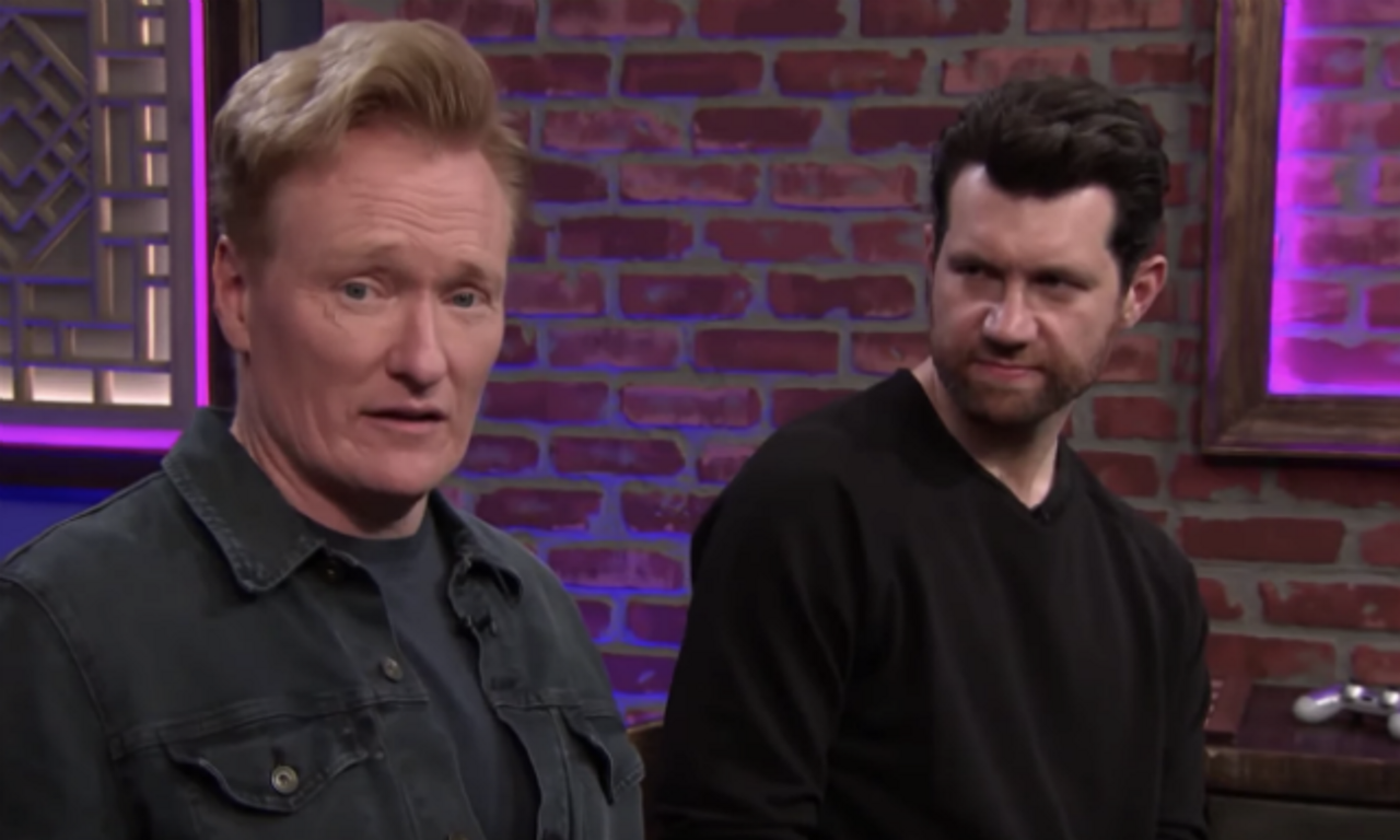 Here's Conan O'Brien and Billy Eichner being hilarious playing a video game