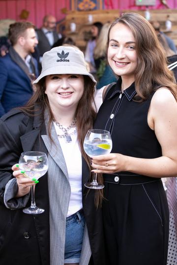 Sarah Magliocco and Ashley McDonnell at the SuperValu Gin Garden held at Opium Rooftop Garden, Dublin.