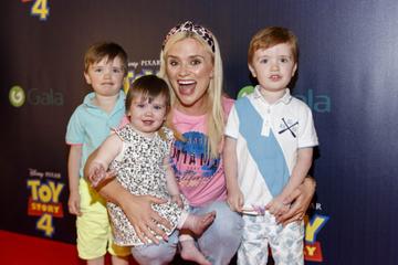 Karen Coster with children JJ (3), Eve (1) and Finn (4) pictured at the special event screening of Disney Pixar’s TOY STORY 4 in the Light House Cinema Dublin. Picture: Andres Poveda