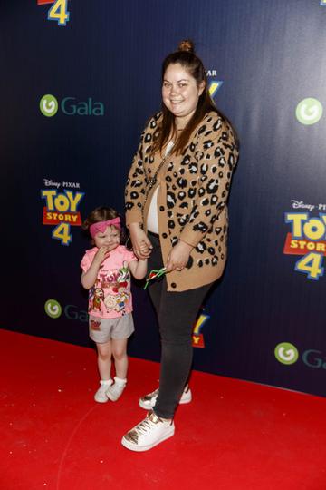 Grace Mongey and daughter Sienna pictured at the special event screening of Disney Pixar’s TOY STORY 4 in the Light House Cinema Dublin. Picture: Andres Poveda