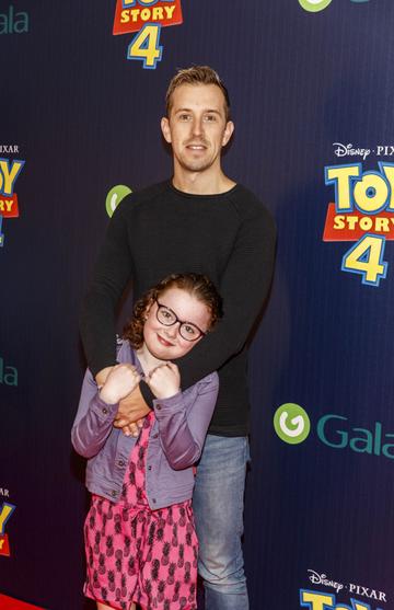Edie and Luke O'Faolain pictured at the special event screening of Disney Pixar’s TOY STORY 4 in the Light House Cinema Dublin. Picture: Andres Poveda