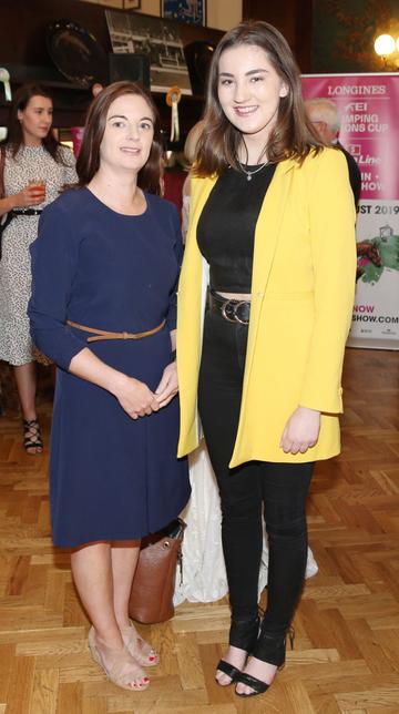 Katie Browne and Ciara Gilroy pictured at the social launch of this year’s Longines FEI Jumping Nations Cup of Ireland at the Stena Line Dublin Horse Show, at Bewley’s Grafton Street. This year's Show takes place at the RDS from August 7th - 11th. Photo: Leon Farrell/Photocall Ireland.