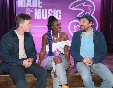 Artists: Kean Kavanagh, Fehdah and David Kitt pictured at the launch of Three's MadeByMusic 2019 at Lost Lane. Three Ireland has unveiled its plans for this year's 'Made by Music' initiative, an innovative move which seeks to demonstrate the human connections that music creates by collaborating with some of Ireland's best artists from the thriving Irish music scene. Picture: Brian McEvoy