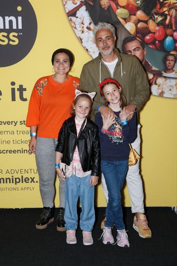 Baz Ashmawy with his sister Mahy and children pictured at the MyOmniPass private screening of Sony’s Spider-Man: Far From Home at Omniplex Rathmines on Tuesday 2nd July. Photograph: Fran Veale