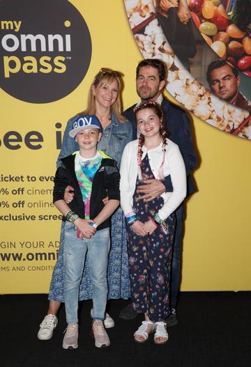 Bianca Luyks with Heath, Pearl and Richard Hanson pictured at the MyOmniPass private screening of Sony’s Spider-Man: Far From Home at Omniplex Rathmines on Tuesday 2nd July. Photograph: Fran Veale