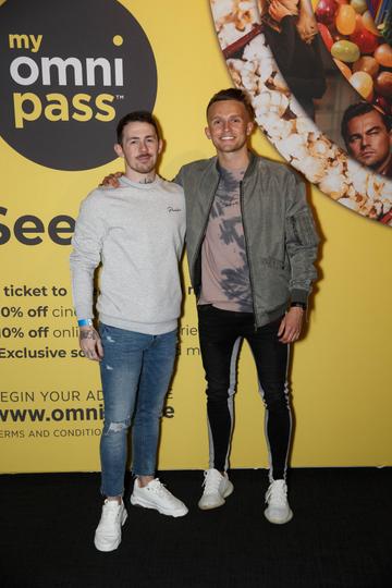 Damien Broderick and Conor Ryan pictured at the MyOmniPass private screening of Sony’s Spider-Man: Far From Home at Omniplex Rathmines on Tuesday 2nd July. Photograph: Fran Veale