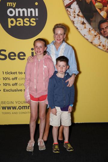 Sybil Mulcahy with her children Genevieve and Michael at the MyOmniPass private screening of Sony’s Spider-Man: Far From Home at Omniplex Rathmines on Tuesday 2nd July. Photograph: Fran Veale