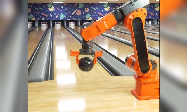 Yes, that viral video of a robot arm playing bowling is fake