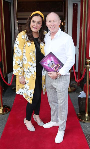 Gemma Cullen Kenny and Joe Conlon at the opening night of  Copper Face Jacks The Musical at  the Olympia Theatre which  runs until the 10th August.Photo: Leon Farrell/Photocall Ireland.