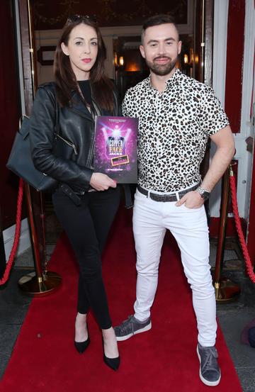 Patricia Garry and Deiric Hartigan at the opening night of  Copper Face Jacks The Musical at  the Olympia Theatre which  runs until the 10th August.Photo: Leon Farrell/Photocall Ireland.