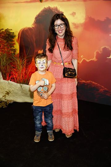 Ruben Mullen (5) and Chupi Sweetman pictured at a special family screening of Disney’s THE LION KING at the Odeon Point Village. Picture: Andres Poveda