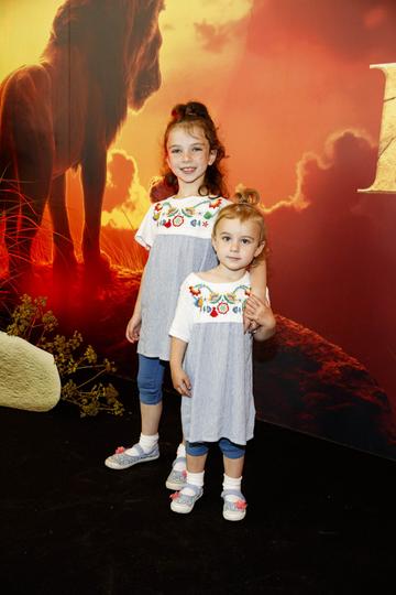 Sally and Robyn McGowan pictured at a special family screening of Disney’s THE LION KING at the Odeon Point Village. Picture: Andres Poveda