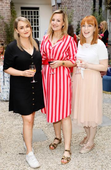Aimee Moriarty, Laura Cunningham and Aoife Valentine at the Centra ‘Wines We Love’ event in Dublin.  Photo: Kieran Harnett

