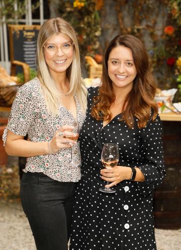 Claudia Langford and Jess Corcoran at the Centra ‘Wines We Love’ event in Dublin. Photo: Kieran Harnett