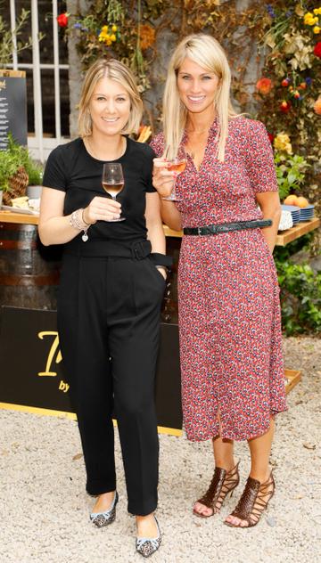 Niamh Skally and Deirdre O'Leary at the Centra ‘Wines We Love’ event in Dublin. Photo: Kieran Harnett