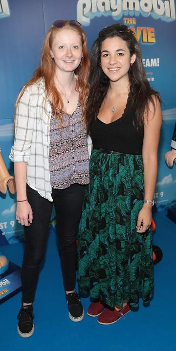 Heather Hodgins and Natalie Smith  at the special preview screening of Playmobil : The Movie. Photo: Brian McEvoy