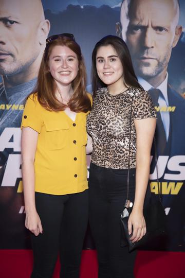 Bláithín Willis & Orlagh Willis pictured at a special preview screening of Fast & Furious Presents: Hobbs & Shaw. Photo: Anthony Woods