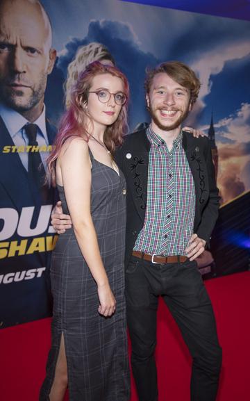 Julie O’Brien & David Kilduff pictured at a special preview screening of Fast & Furious Presents: Hobbs & Shaw. Photo: Anthony Woods