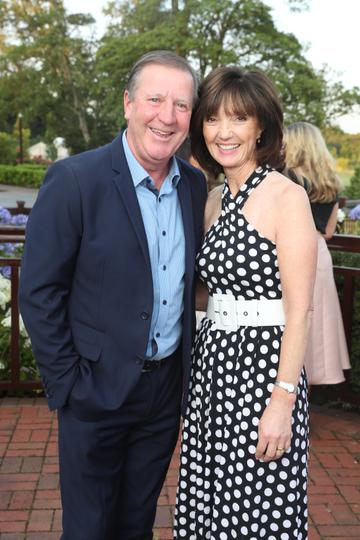 Pictured were Ronnie and Elaine Whelan at the Marie Keating Foundation Celebrity Golf Classic. Picture: Jason Clarke